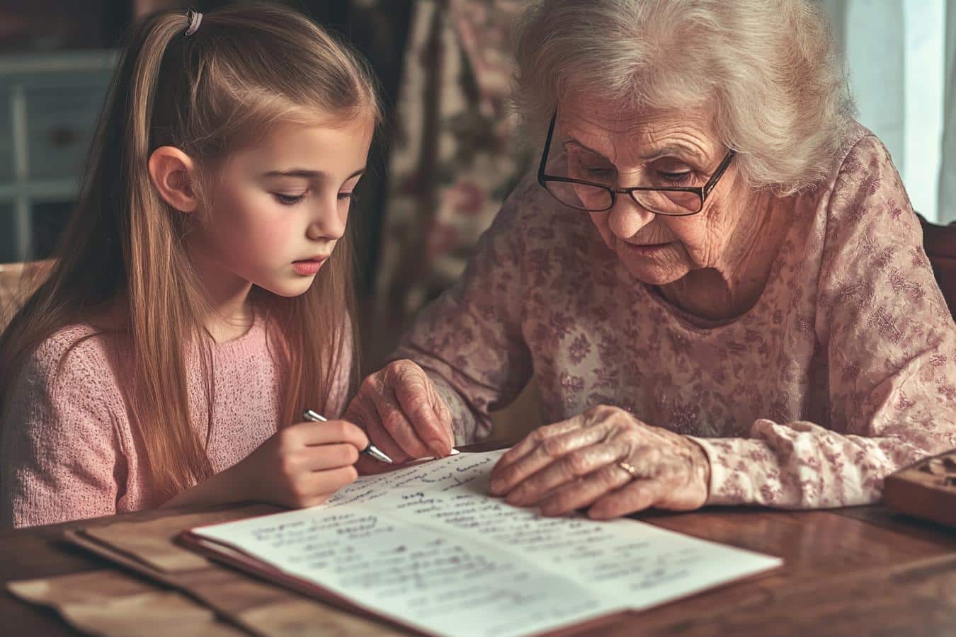 abuela nieta recuerdos manuscritos