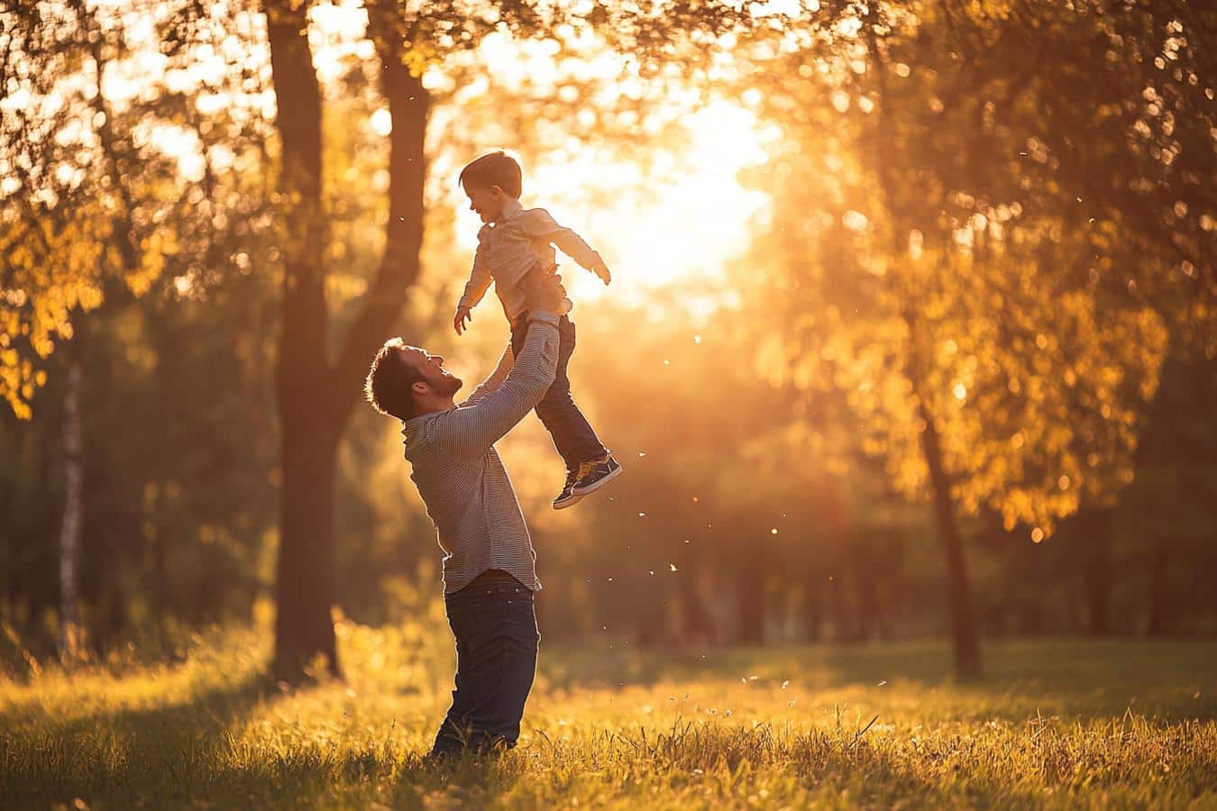 fotografia padre hijo juntos