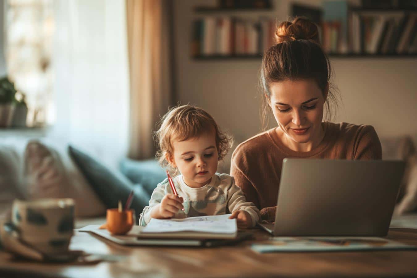 maes trabalhando responsabilidade filhos